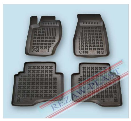 Rubber floor mat set Jeep Commander (2006-2010) with edges