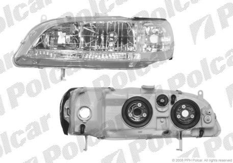 Headlamp Honda Accord COUPE (1998-2002), left side