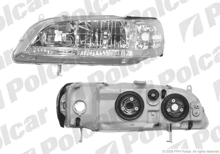 Headlamp Honda Accord COUPE (1998-2002), left side