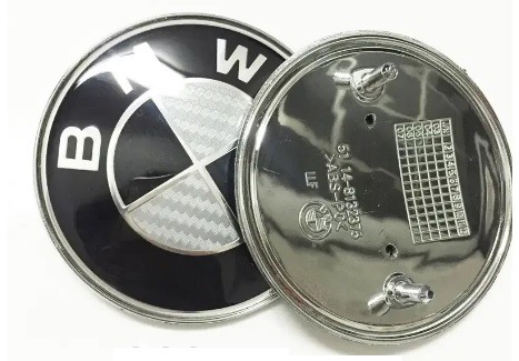 Rear Trunk badge BMW  Ø74mm (carbon type)