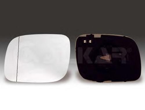 Left side mirror insert, w/heater, Convex VW Passat B7 (2010-)