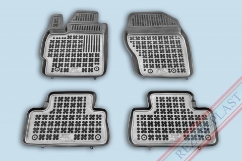 Rubber floor mats set Mazda  cx-7 (2009-2012), with edges