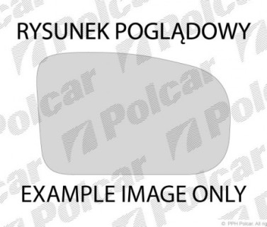Mirror insert Mazda 121 (1987-1997), right