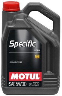 Synthetic motor oil Motul SPECIFIC 0720 Renault 5W30, 5L