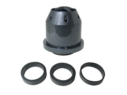 Sport air filter, carbon imitation d74mm