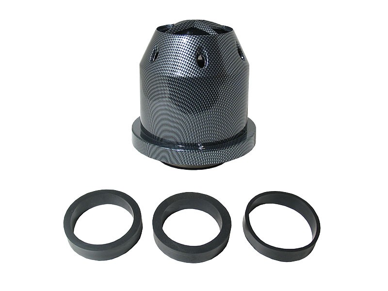 Sport air filter, carbon imitation d74mm