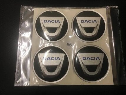 ALLOY WHEEL TRIM CENTRE CAP DECAL LOGO - DACIA, 56mm 