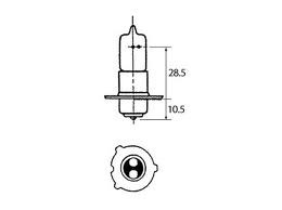 Halogen headlamp  HV 30/30W 12V