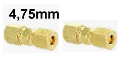 2PC x Brake hose connector Ø4.75mm