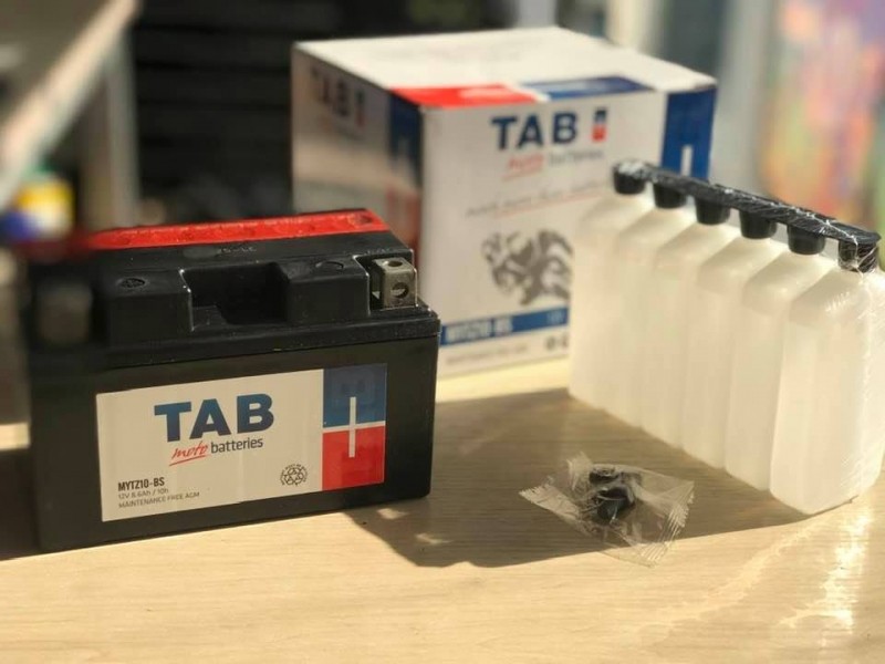 Moto battery  - TAB 8.6Ah, 12V (+/-)