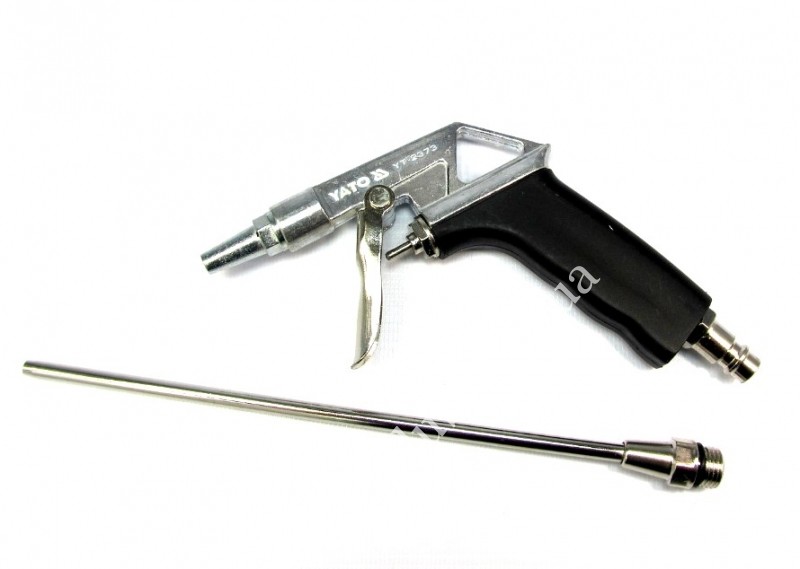 Inflating gun with extension