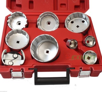 Oil Filter Cap Wrench Set, 9pc