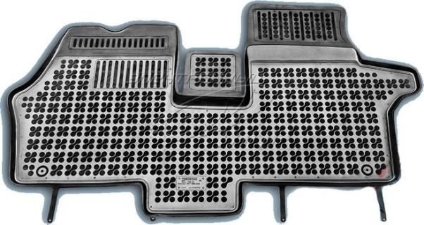 Rubber floor mat Mercedes-Benz Vito (1995-2003) with edges