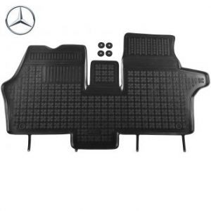 Rubber floor mat Mercedes-Benz Vito (1995-2003) with edges