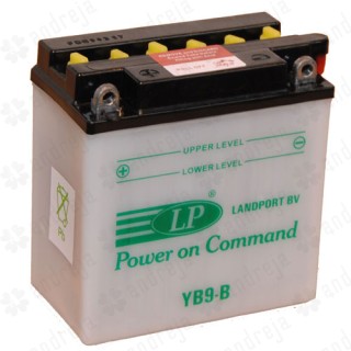 Moto battery - Landport 9Аh, 12V  (+/-) / DRY