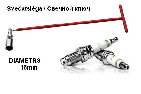 Professional series long T-handle spark plug diam.16mm