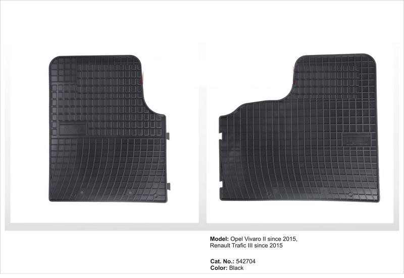 Rubber floor mat  Opel Vivaro (2014-2020)/Renault Trafic (2014-2020)