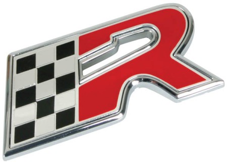 Sticker 3D "R with flag"