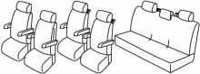 Seat covers VW Transporter VW Transporter T5 Multivan / T6 Multivan 