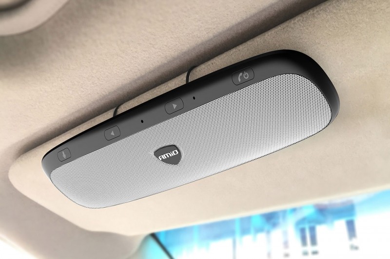 Hands-free Bluetooth Speakerphone with QC 3.0 USB charger HFB-01