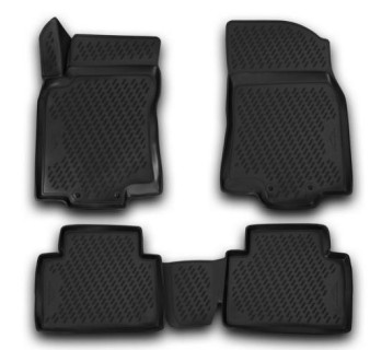 3D Rubber floor mat set Nissan X-Trail (2015-2022), with edges