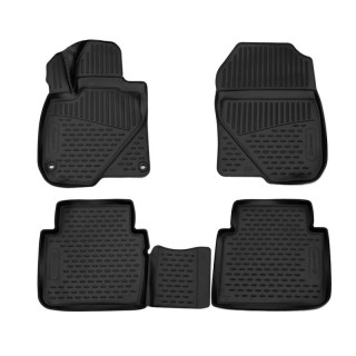 3D Rubber floor mats set Honda CR-V (2017-2025), with edges