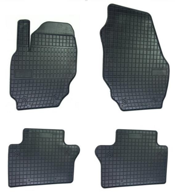 Rubber floor mats set for Volvo S60 (2006-2013); V70 (2007-2016)