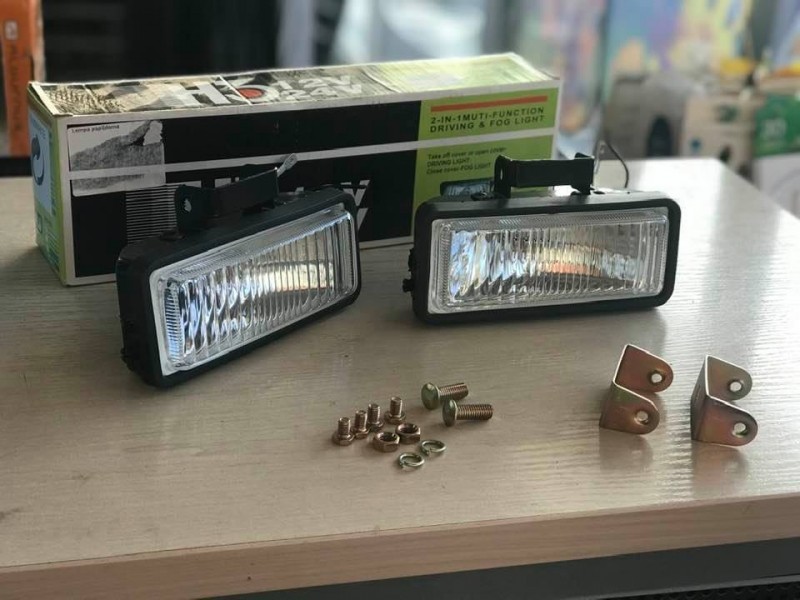 Additonal fog lamp set, 116x70x70mm (white fog lamp glas)