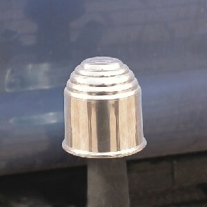  Plastic PVC tow-ball cover, silver