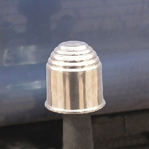 Plastic PVC tow-ball cover, silver