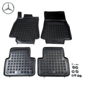 Rubber floor mat  set Mercedes-Benz A-Class W168 (1997-2004)/W169 (2004-2012) with edges
