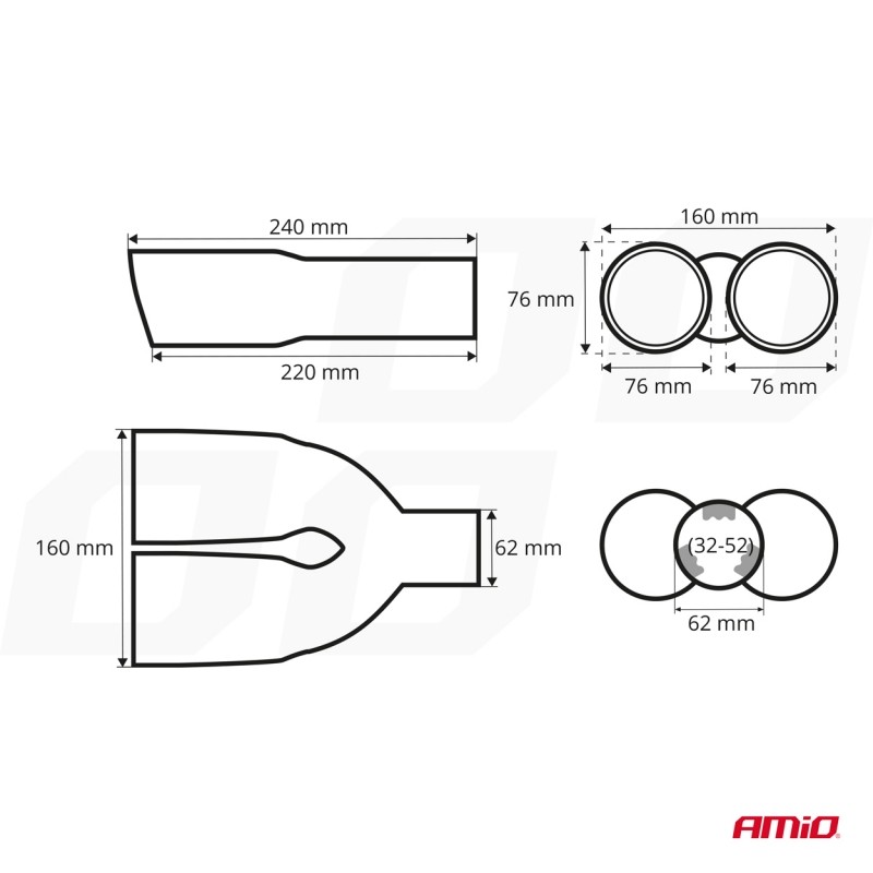 Muffler pipe  