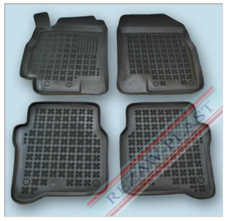 Rubber floor mat  set Nissan Primera (2001-2007) with edges