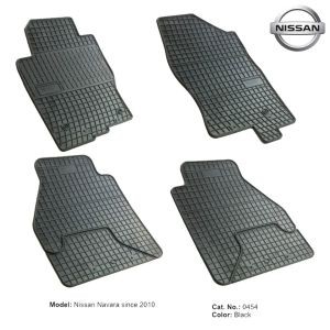 Rubber floor mats set Nissan Navara (2010-2016)