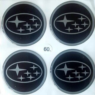 ALLOY WHEEL TRIM CENTRE CAP DECAL LOGO SUBARU, 60mm
