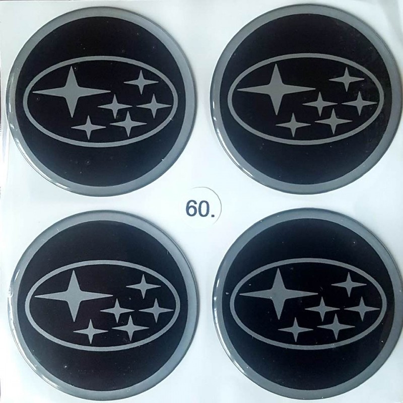 ALLOY WHEEL TRIM CENTRE CAP DECAL LOGO SUBARU, 60mm
