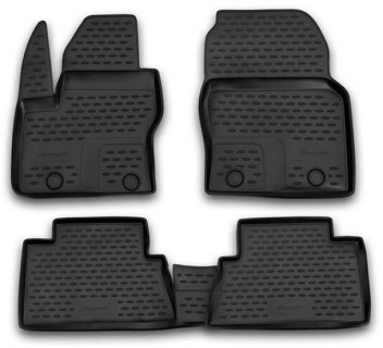 3D Rubber floor mat set Ford C-MAX (2010-2018) with edges