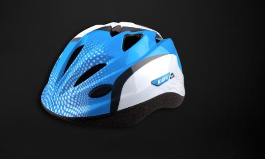 Kids bicycle helmet DRAG SM blue/white