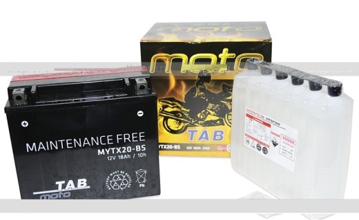 Moto battery - TAB 18Ah, 12V (-/+) 