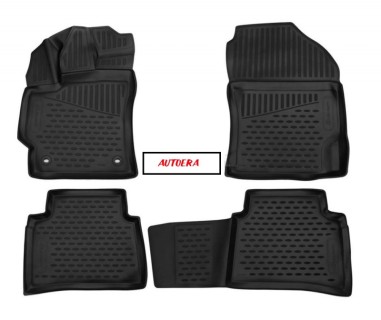 Rubber floor mats set for Toyota Corolla (2018-2025)