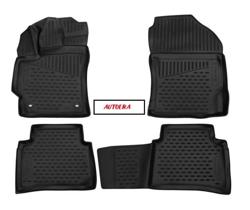 Rubber floor mats set for Toyota Corolla (2018-2025)