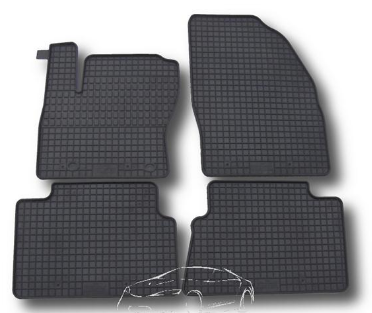 Rubber floor mat set Ford Kuga (2008-)