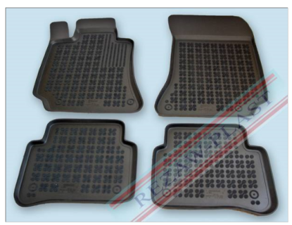 Rubber floor mat set Mercedes-Benz E-class W212 (2009-2017)with edges