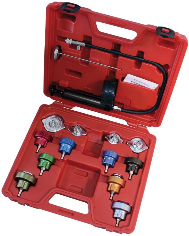 Cooling system pressure diagnostic tool set