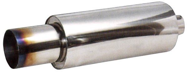Sport muffler, flamed