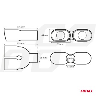 Double Muffler pipe  