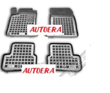 Rubber floor mats set Mercedes-Benz CLA C117 (2013-2021), with edges
