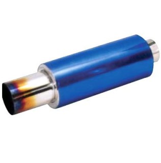 Sport muffler, light blue, flame
