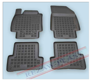 Rubber floor mat  set Renault Clio (2005-2012) with edges