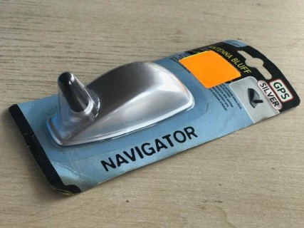 GPS imitation antenna, silver color